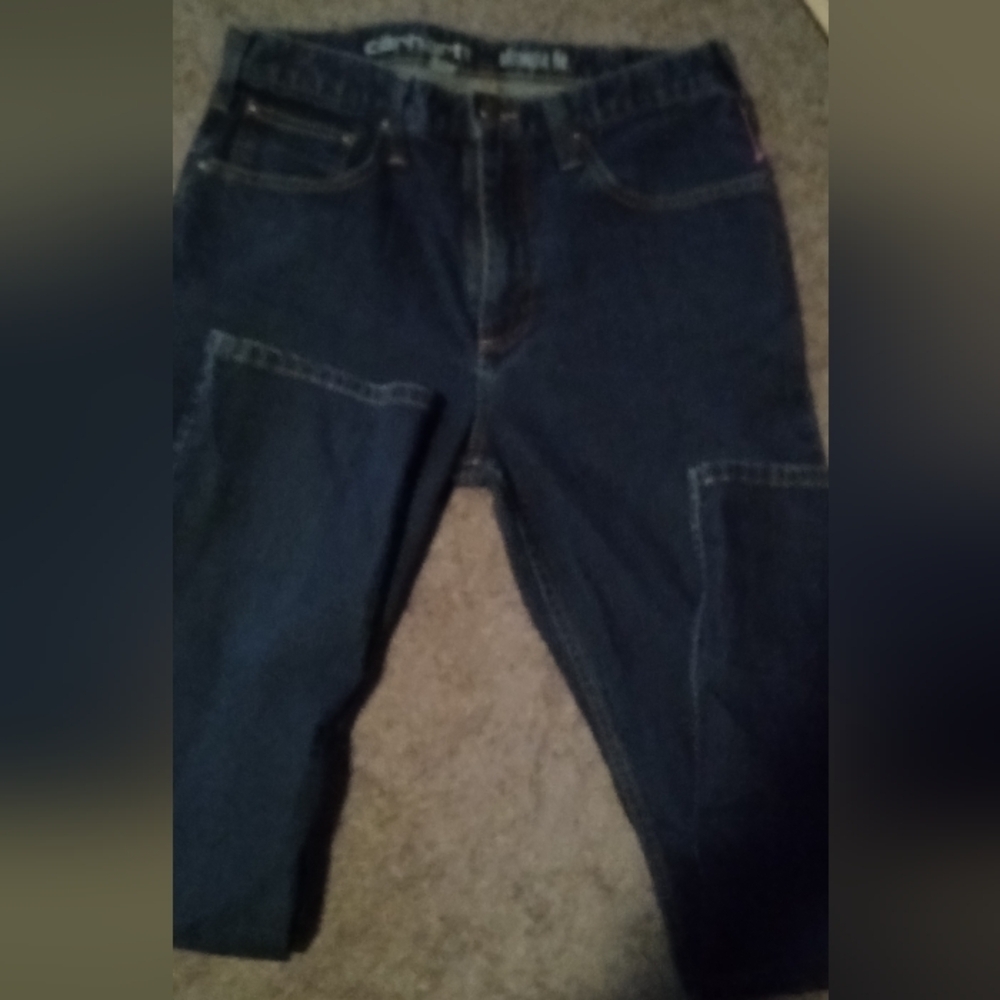 Carhartt Mens Straight Fit Jeans, Size 33x34